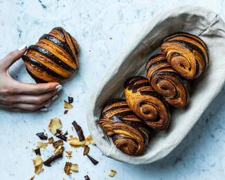 A selection of baked goods at Hygge