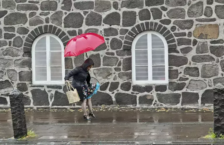 Person with an umbrella 